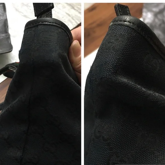 Authentic Gucci black monogram canvas tote bag - Picture 14 of 16